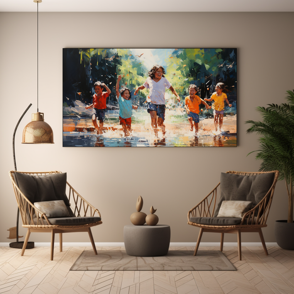 Canvas Wall Art - Riverside Joy Graffiti - BK0213