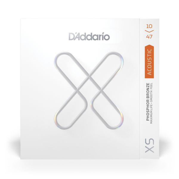 D’Addario XSAPB1047 Extra Light Phosphor Bronze Coated Guitar Strings
