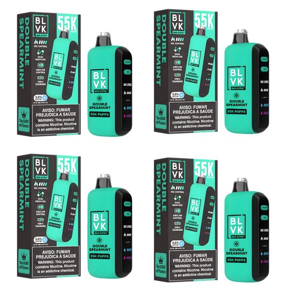 BLVK Ultra 55k Disposable Vape - Double Spearmint (Pack of 4)