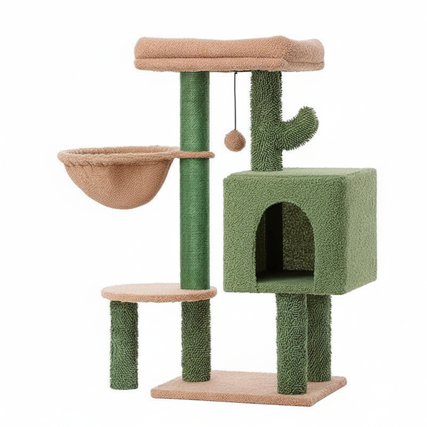 TALI Cat Tree Tower for Indoor Cats &amp; Post Climbing