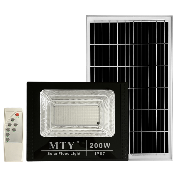 MTY - 200W Solar Flood light with Panel - IP67