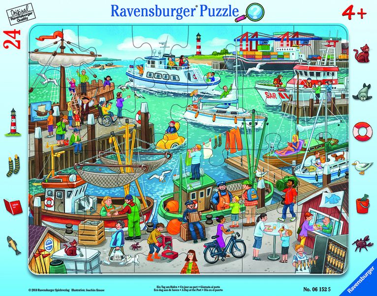Ravensburger Frame Puzzle 24 Piece -A Day At The Port