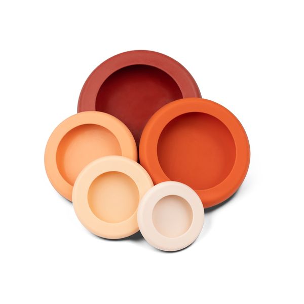 Food Huggers Silicone Airtight Food Covers, Set of 5