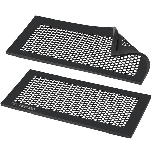 GET UNBOXED 2Pcs Vent Cover Floor Air for Home -Black