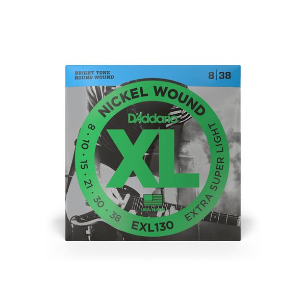 D'Addario EXL130 Electric Guitar Strings Extra-Super Light 8-38