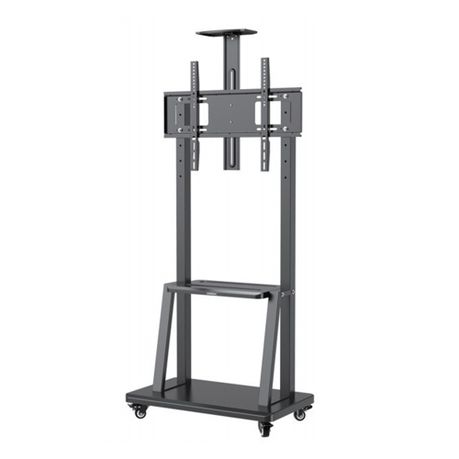 35''- 75'' Carbon Steel Mobile Floor TV Mount Stand with Wheels Image