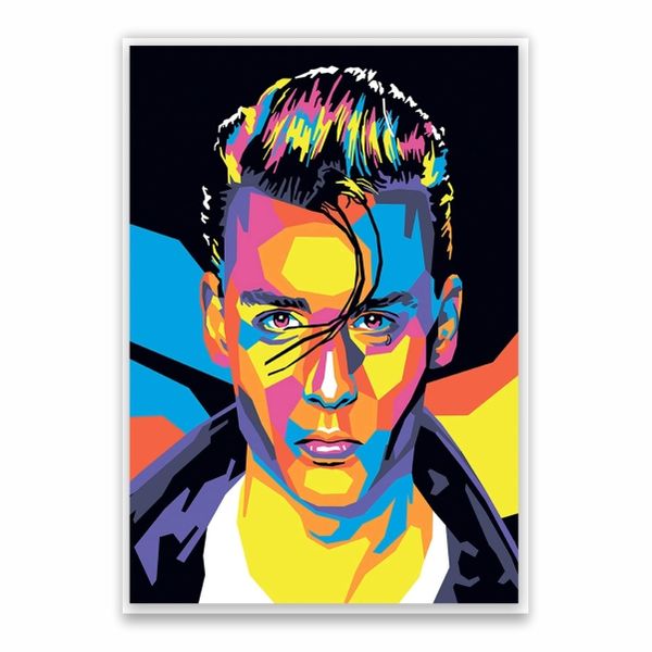 Johnny Depp Photoshoot Pop Art Poster - A1