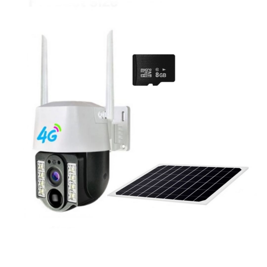 4G HD Solar Smart Wireless Camera With Solar Panel & 8GB Sd Card | Shop ...