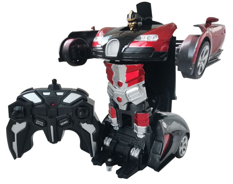 R/C 1/20 2.4GHz Bugatti Transformer Car (22cm long) w/Batt &amp; Charger - Red