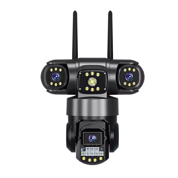 Outdoor WiFi IP Camera - 12MP, Triple View, Waterproof