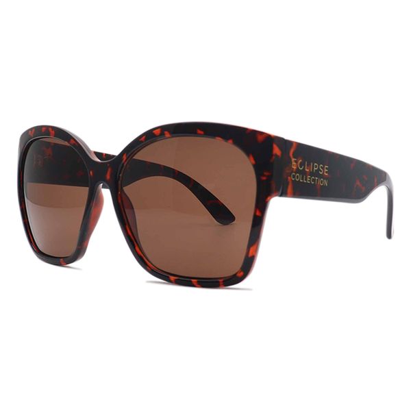 Belmont Ladies Polarised Rounded Sunglasses - Tortoise + Gold Metal