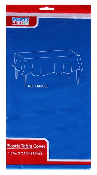 Plastic Table Cover 137cmx213cm - 100g Royal Blue