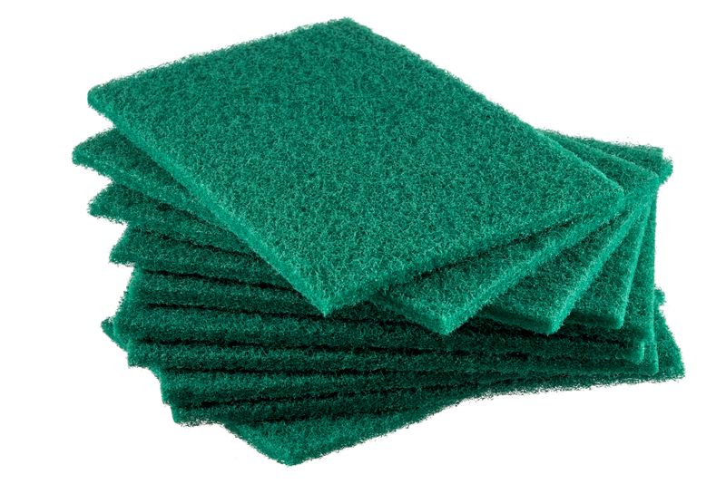 Vensico - Green Hand Pads to Clean Resilient Stains - Pack of 10