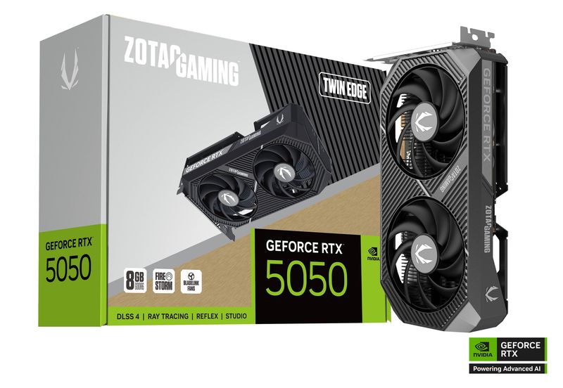 ZOTAC GAMING RTX 5050 Twin Edge 8GB GDDR6 Graphics Card