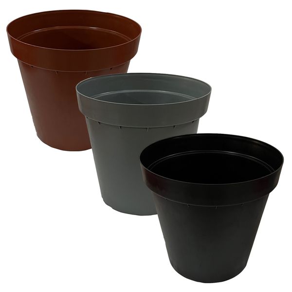 Garden Decor Pot Plant Set of 3 Large 30cm