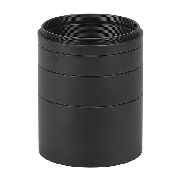 Black M48x0.75 alloy extension tube 5-30mm lengths