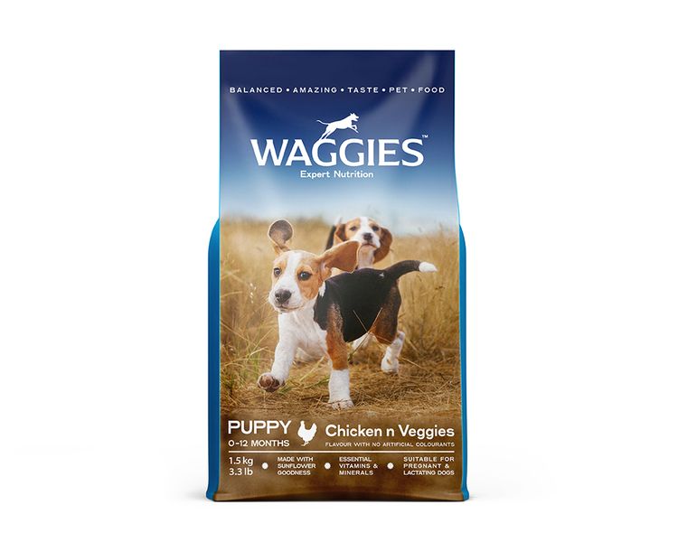 Waggies Puppy Chick &amp; Veg 1.5Kg