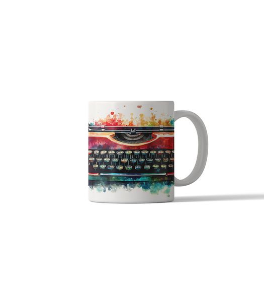 Retro Style Typewriter DSG 9 Printed Coffee Mug