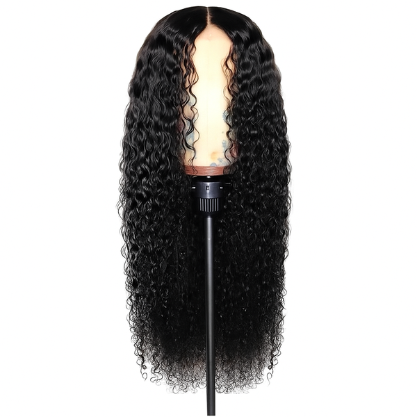 24" Curly Brazilian Human Hair with Lace front