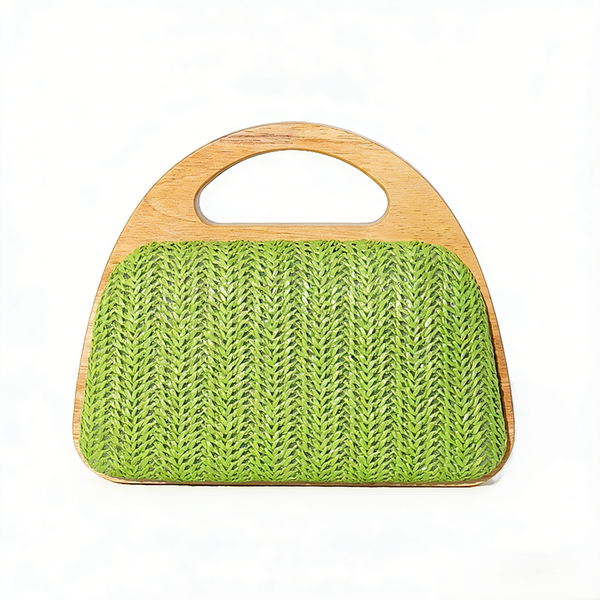 ZELTRYN New Women's Solid Wood Clasp Evening Bag