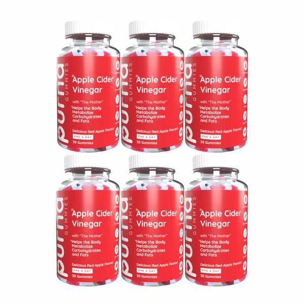 Purna Gummies Apple Cider Vinegar with 'The Mother' 30s-6pk