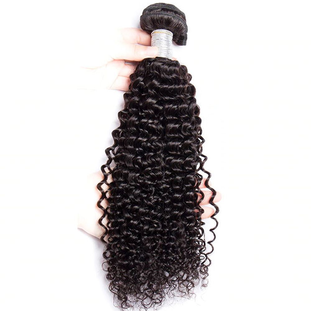 Joedir Brazilian Human Hair Bundles N- Kinky Curl 12 Inch Natural