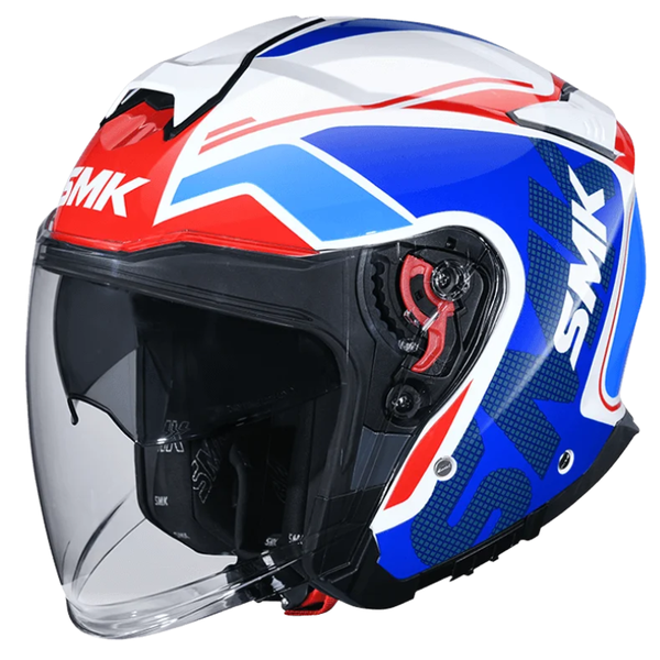 SMK GTJ Tourer Helmet GL135 - Blue/Red/White