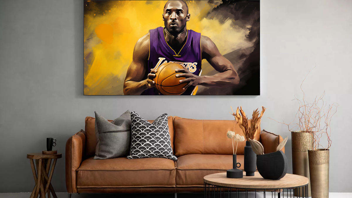 Canvas Wall Art - Kobes Legacy Abstract - Hd0093 