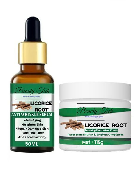 Beauty Tech Anti-Aging Licorice Face Cream And Serum Duo