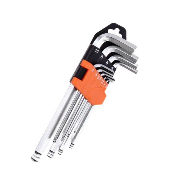 9 Pieces Ball Ended Hexagonal Key Set - H9-H10 Tool Kit SD 94340