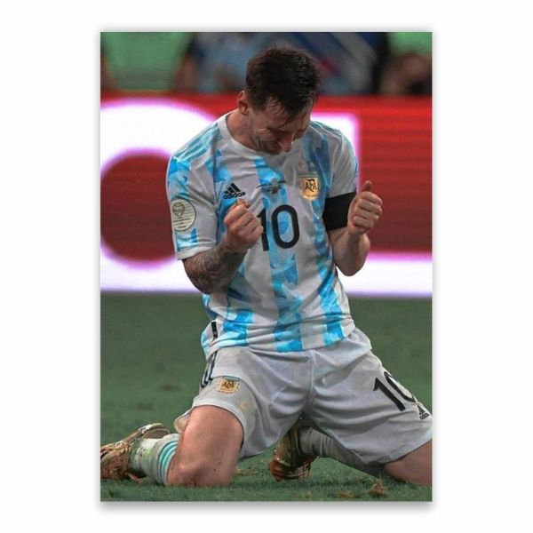 Messi World Cup Celebration Victory Poster - A1