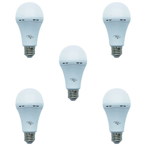ITEL 15W Rechargeable Globe - Pack of 5