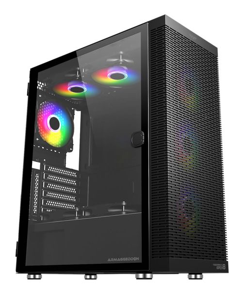 Armaggeddon Tessaraxx Apex 8 Air ATX Case with Vertical Mount GPU Support