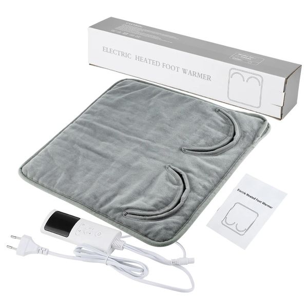 Electric Foot Heating Pad Washable Feet Warmer Heater Plush Heat Blanket