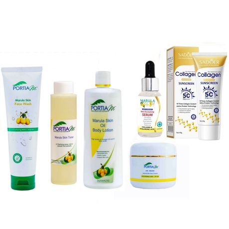 Portia M Marula Glow Skincare Set with SPF50 Sunscreen- Hydrating Image
