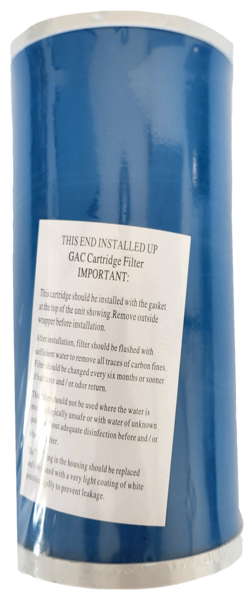 10-Inch Big Blue GAC Carbon Water Filter Cartridge