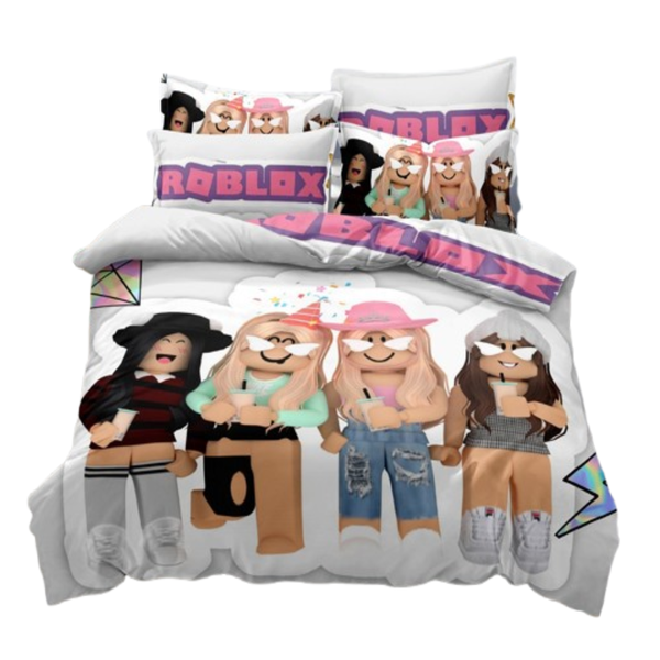 Linen Boutique - Kids Duvet Cover Set-Roblox Girls Party