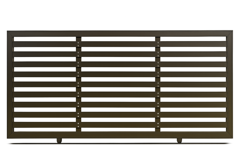 Modern Horizontal Aluminum Sliding Driveway Gate - Powder-Coated Finish