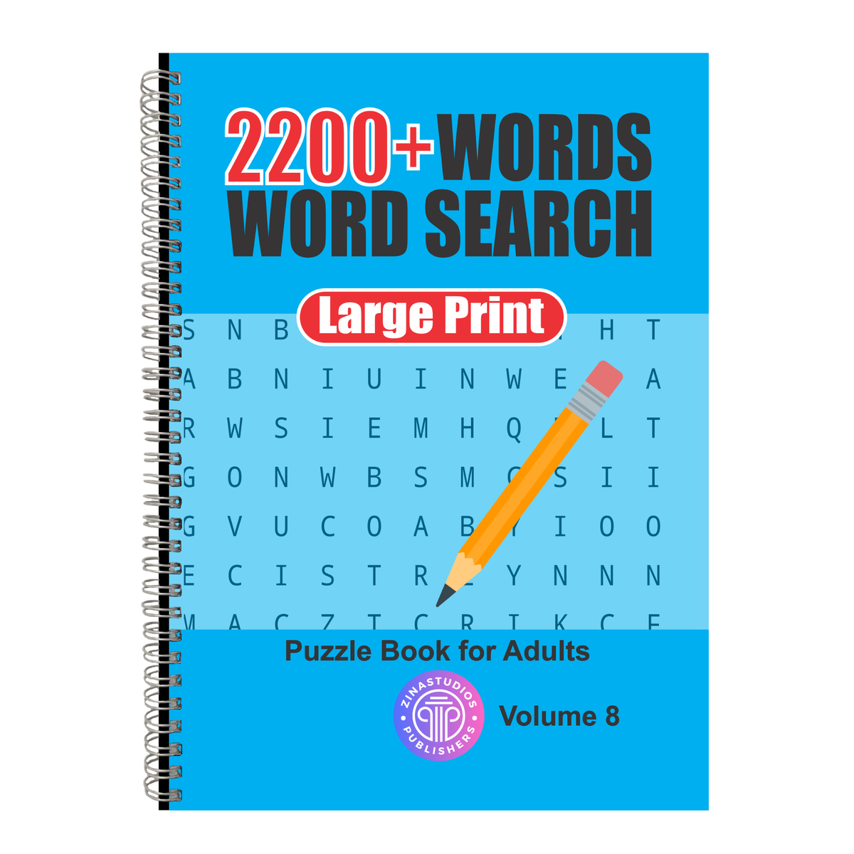 Word search book puzzle activity adults seniors large big print fun pad