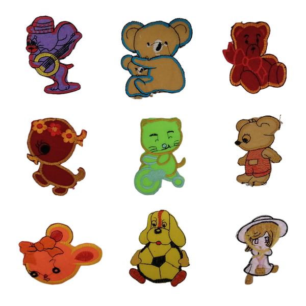 Sew on Patches - Pack of 9