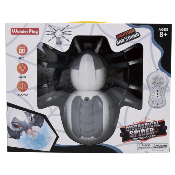 Realistic RC Robot Spider Toys with Spray/Light/Music