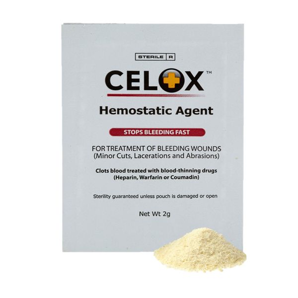 Celox First Aid Granules - Stops Bleeding Fast - 2g Sachet