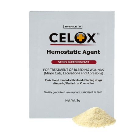 Celox First Aid Granules - Stops Bleeding Fast - 2g Sachet