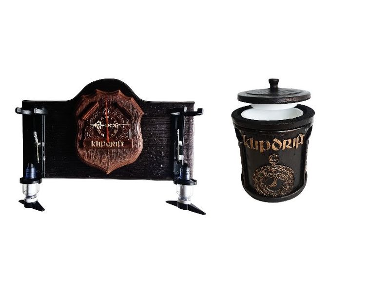 Klipdrift 2 Optic Liquor Dispenser Clock &amp; Ice Bucket Combo.