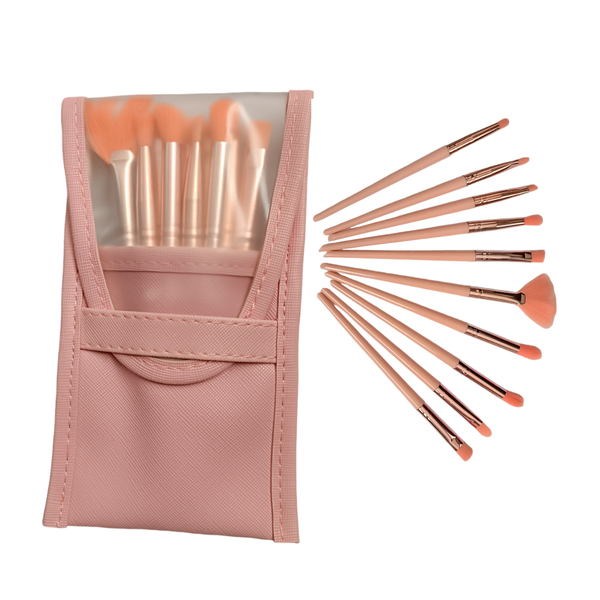 10 Pieces Make-Up Brushes and Portable Bag