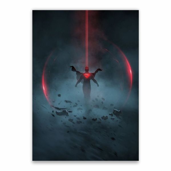 Superman Red Lazer Eyes Poster - A1