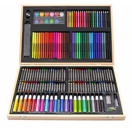 180 Wooden Box Art Color Pencil Set Drawing Art Kit Supplies for Girls Boys  Kids