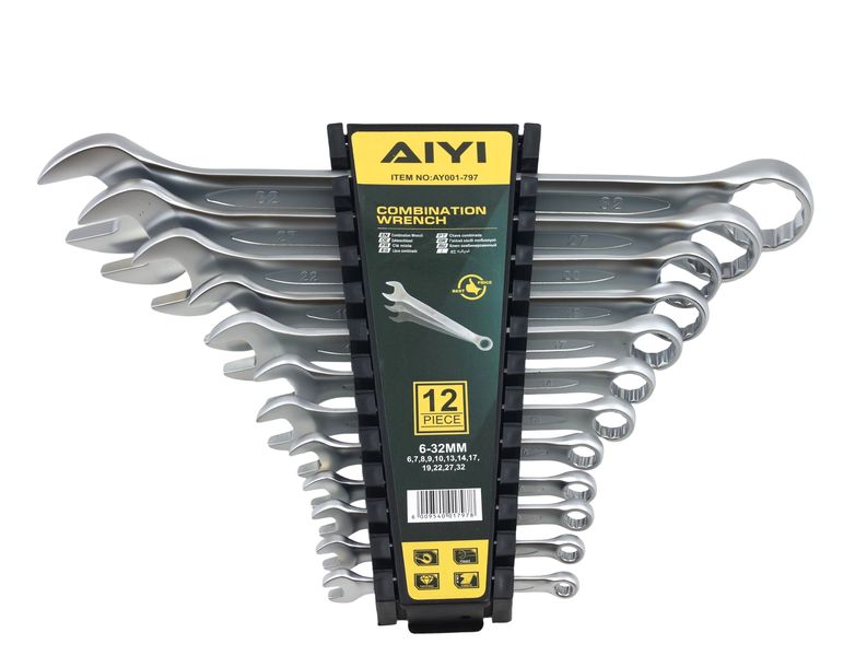 AIYI 12-Piece Combination Spanner Set Sizes 6-32mm AY001-797
