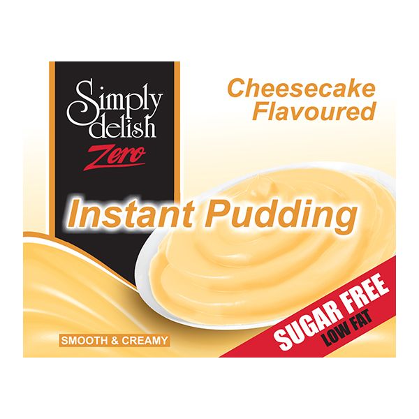 Simply Delish - Zero Instant Pudding - Cheesecake - Sugar Free - 6 pack