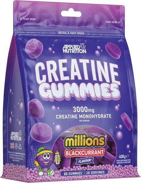 Applied Nutrition Creatine Gummies 3000mg 20 Servings - Blackcurrant